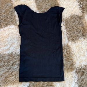 Free people Intimately Black seamless shirt low back soft and stretchy xsmall